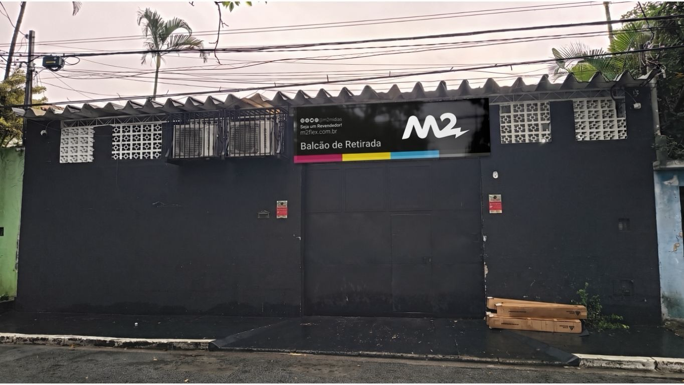 Fachada do balcão de retirada M2 em Interlagos, foto enviada pelo Flavio
